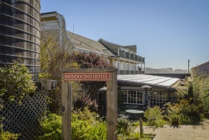 Mendocino Hotel and Garden Suites - Mendocino Hotel Sign