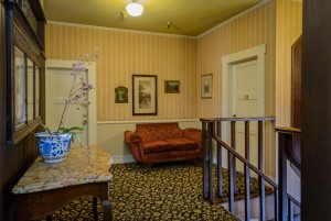 Welcome To The Mendocino Hotel and Garden Suites - Landing At The Stairs